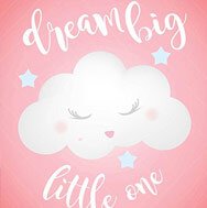 Pink quote for girl room