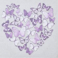 purple heart butterfly canvas art
