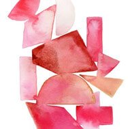 Pink abstract watercolor
