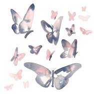 Butterflies watercolor print