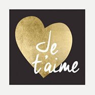 je t aime french quote print