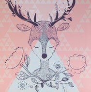 canvas deer illustration