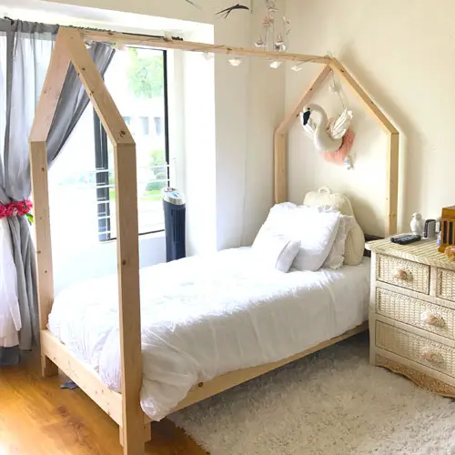 Large Beam House Bed Frame