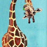 nursery giraffe wall art