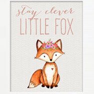 Little fox animal print
