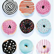 Colorful Donuts Illustration