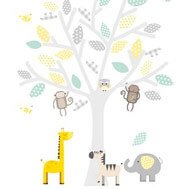 Animal safari wall sticker