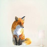 Fox wall sticker