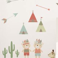 Tribal bears wall sticker