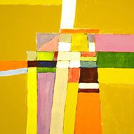 abstract art kids room