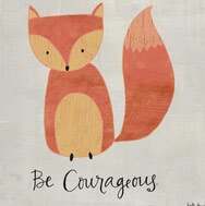 kids room fox quote art