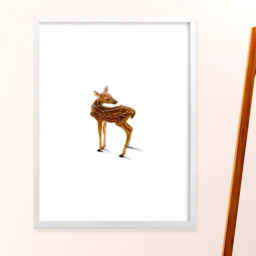 Deer Minimalist Illustration