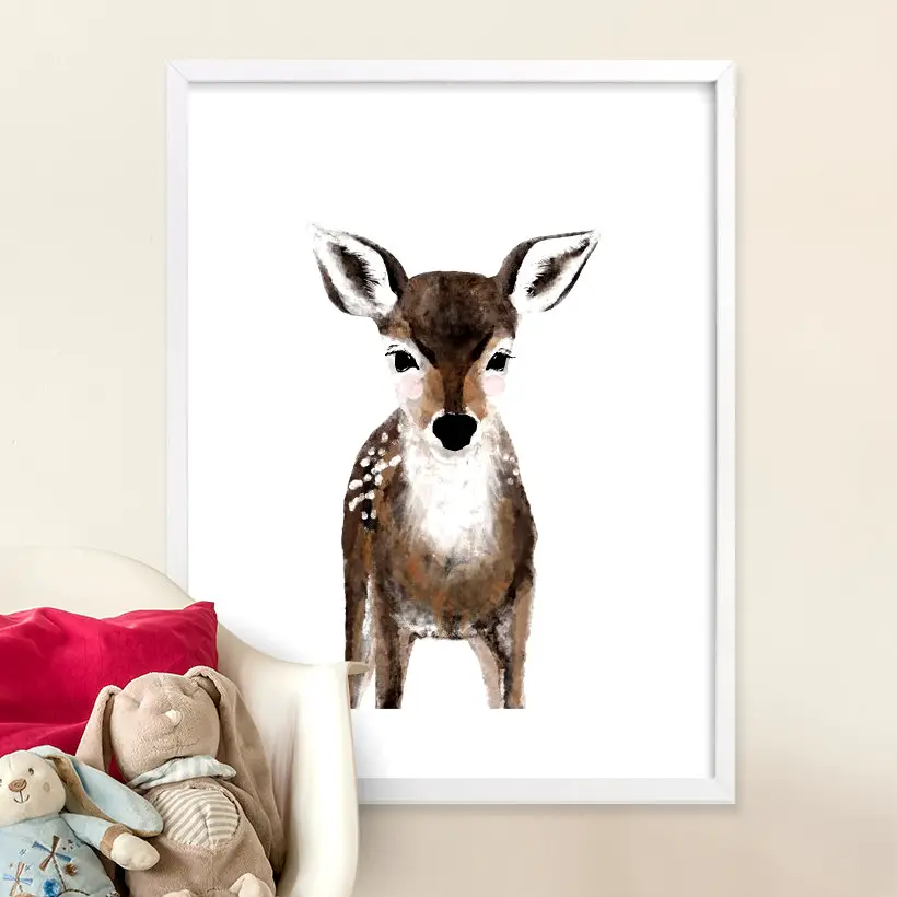 Deer Portrait Painting