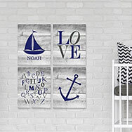 Rustic Nautical Modern Print