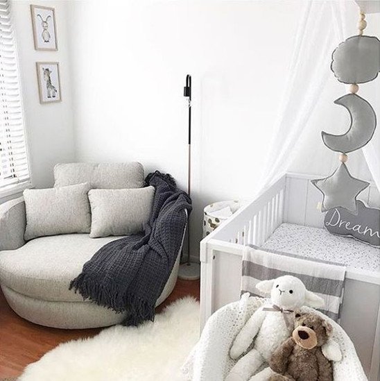 Gender Neutral Nursery Grey White