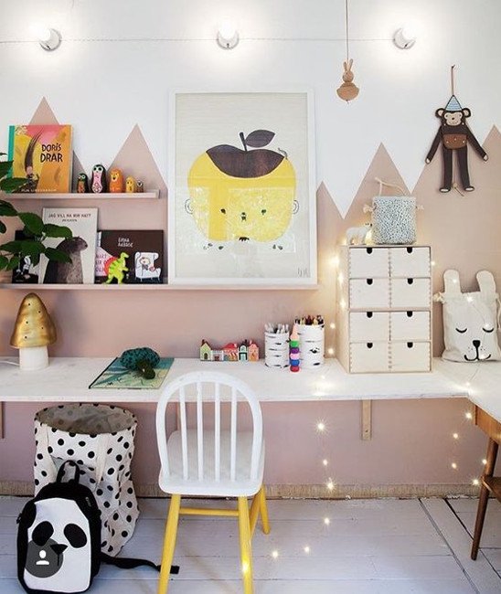 Workstation/desk in kid playroom
