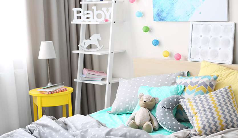 Colorful kid room decor