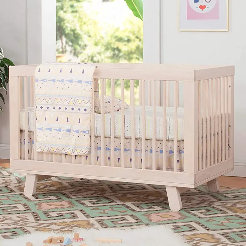 Wooden Mid-century Convertible Crib by Babyletto