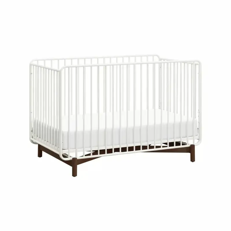Mid-century Convertible Crib With Iron Frame by Babyletto