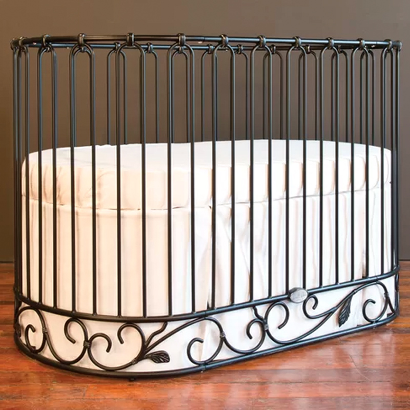 Bratt Decor Antique Black metal crib