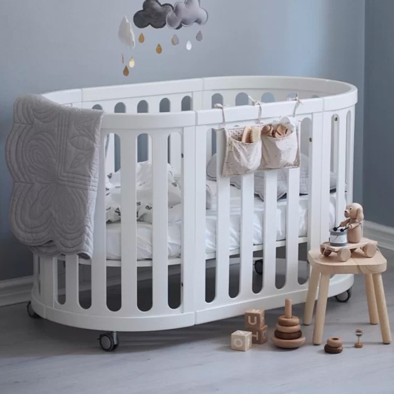 Harriet Bee Oval Crib 4 in 1 Convertible