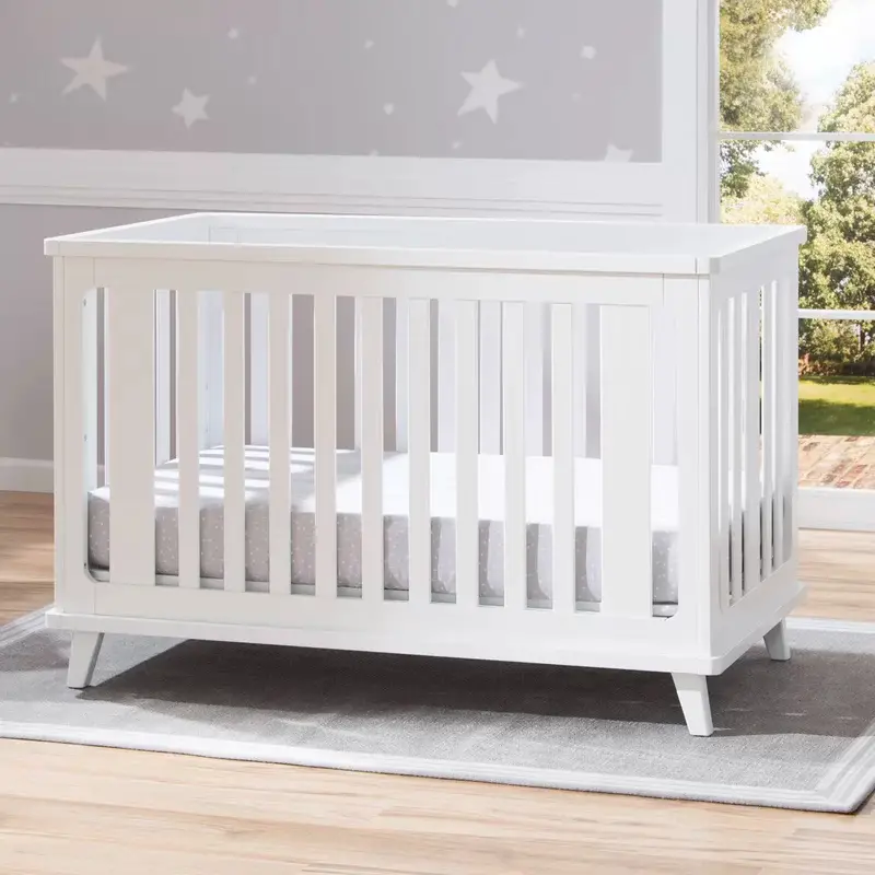 Modern White Convertible Crib by Isabelle & Max