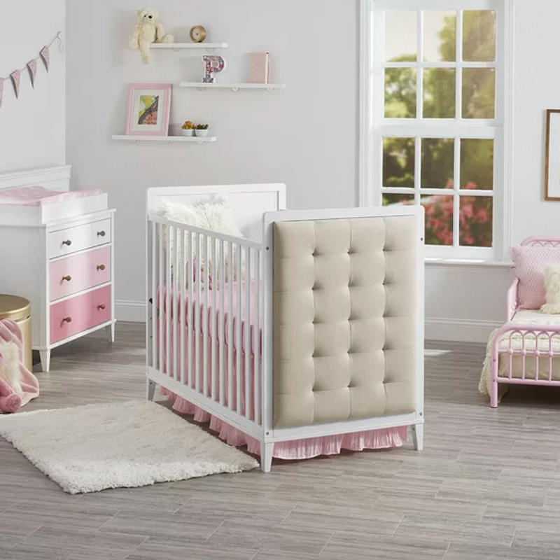 Little Seeds White Baby Crib