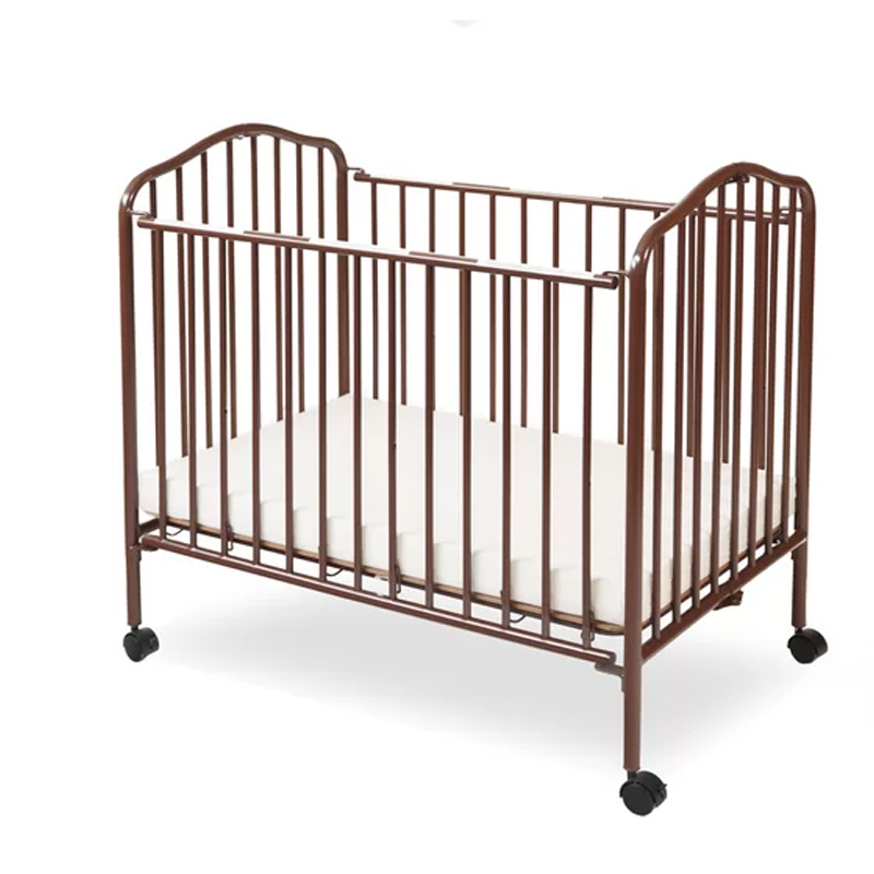 Vintage style folding portable crib