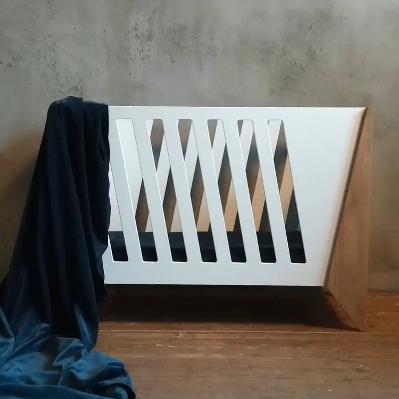 Oak Wood Baby Crib Montessori House Bed