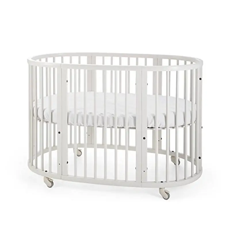 Modern Round Crib by Stokke That Converts to a Toddler Bed
