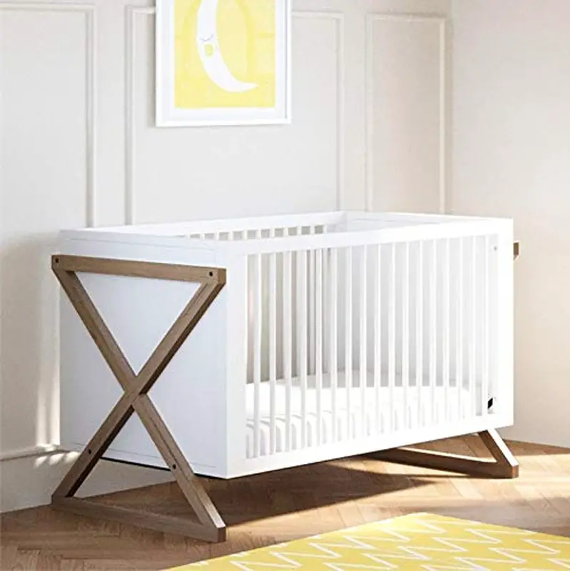Contemporary White Convertible Crib to Toddler's Bed by Storkcraft