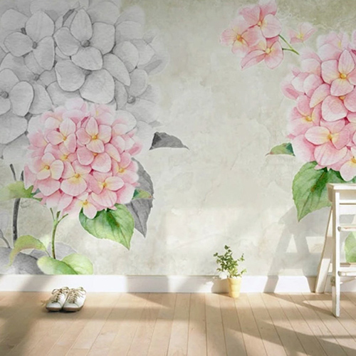 Hydrangea Flower Wall Mural