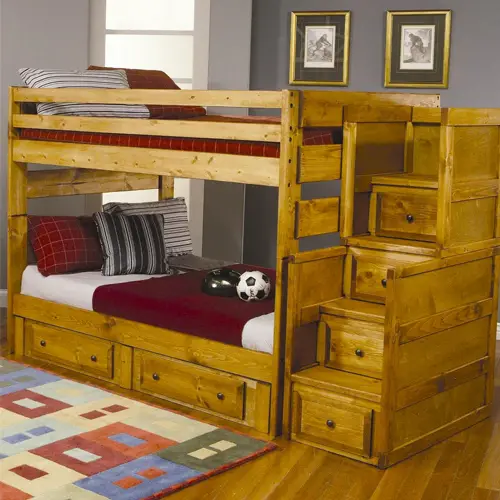 The Best Bunk Bed With Drawer Steps, Wooden Bunk Beds With Stairs