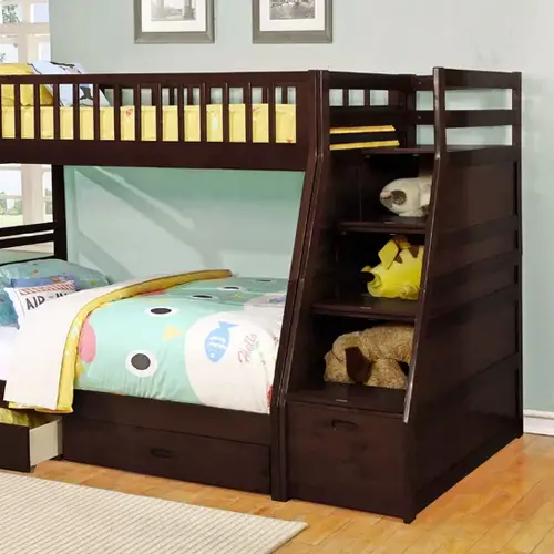 Twin Over Full Bunk Bed With Storage, Pierre Twin Over Full Bunk Bed With Storage