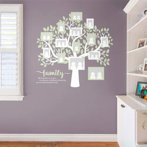 Beautiful family tree with frames