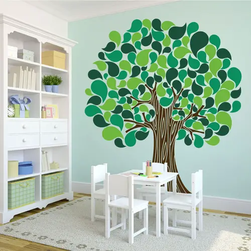 Large family tree wall decal for kids room