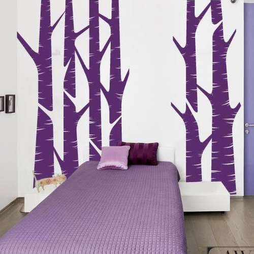 Birch trees vinyl wall decal