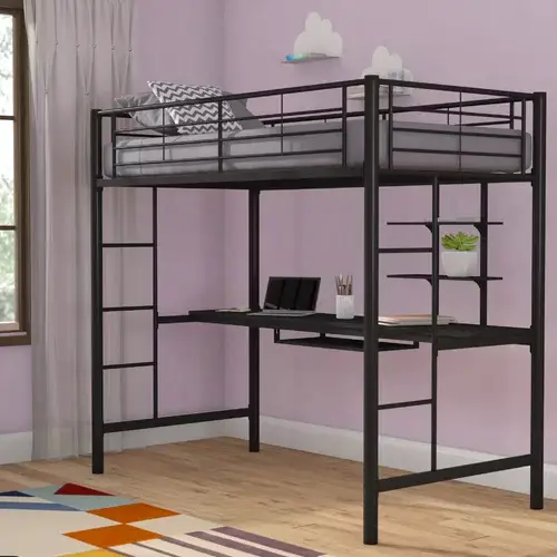 Twin Bed with Desk