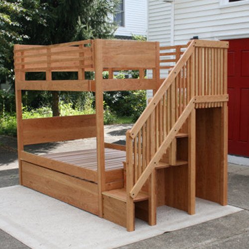 Bunk Bed With Trundle And Stairs