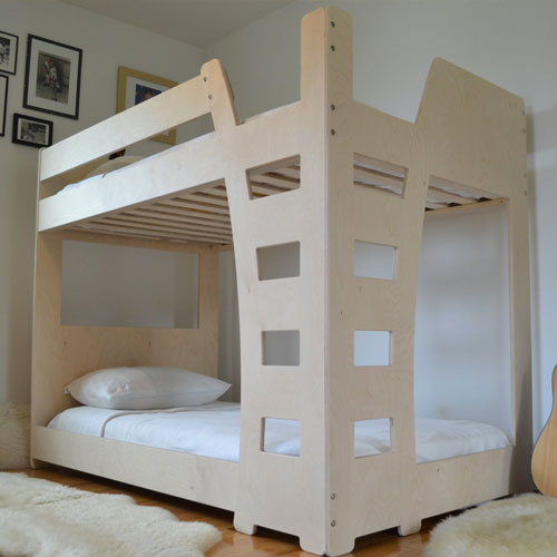 wooden bunk beds double bottom