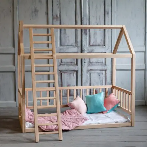 House Bed With Ladder And Fence