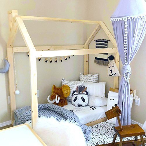 Wood House Bed Frame