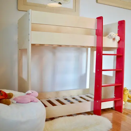 Handmade Junior low-bunk bed for toddlers