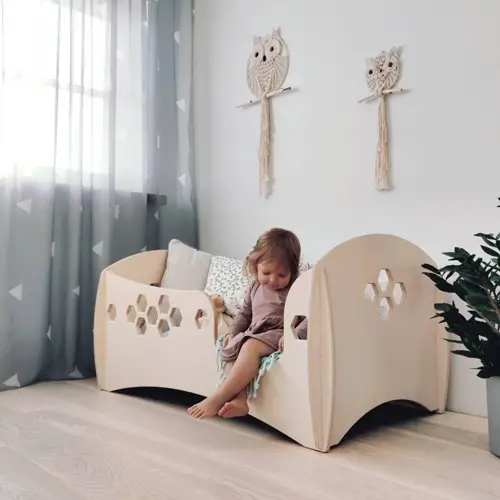 Handmade Plywood nursery bed