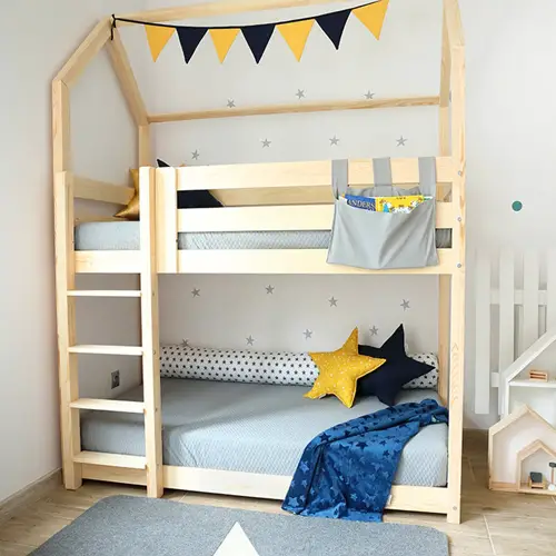 Montessori style children bunk bed