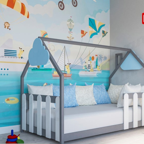 Montessori wooden floor bed plan for toddlers