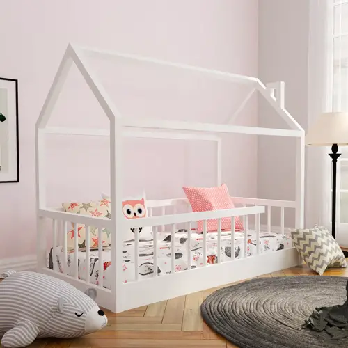 Wooden Montessori frame bed/crib for toddlers
