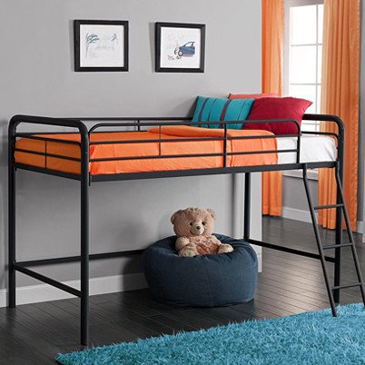 Metal Loft Bed Frame With Ladder