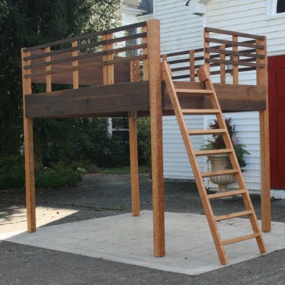 Solid Hardwood Loft Bed