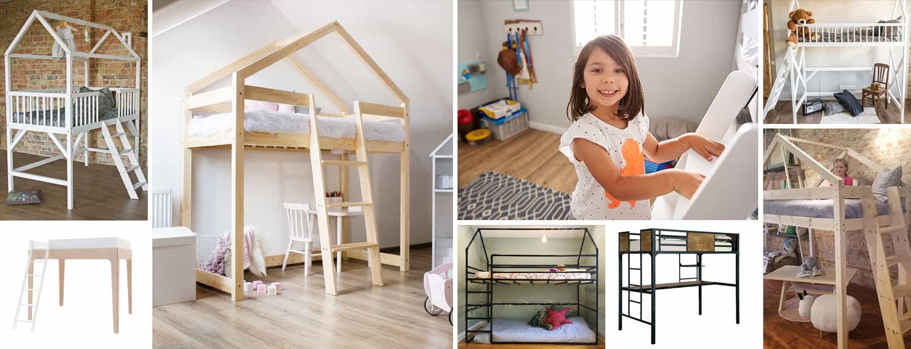 small single loft bed